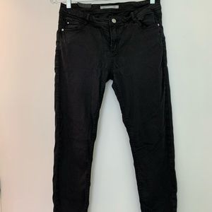 Zara skinny ankle cropped black pants